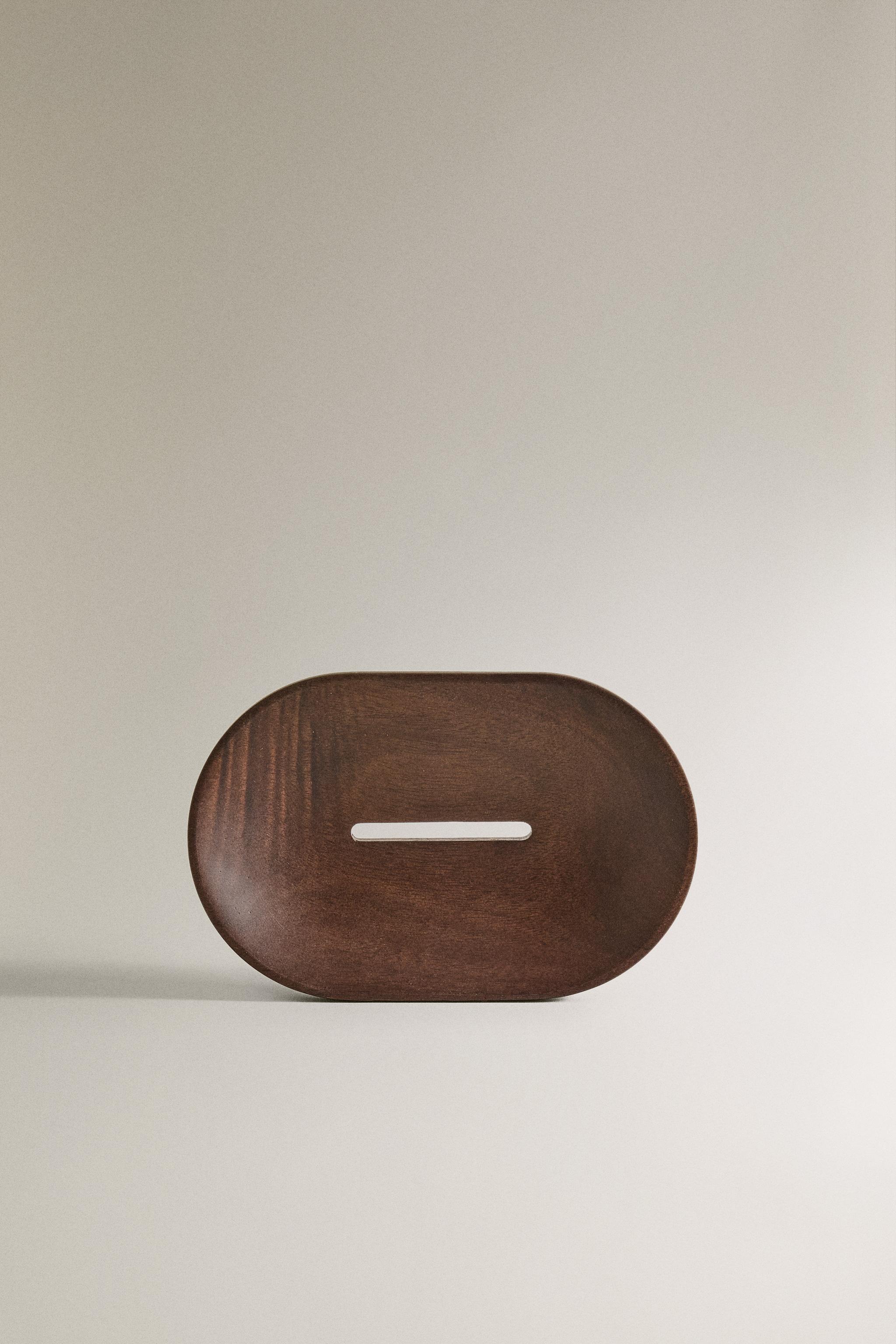 WOODEN BATHROOM SOAP DISH